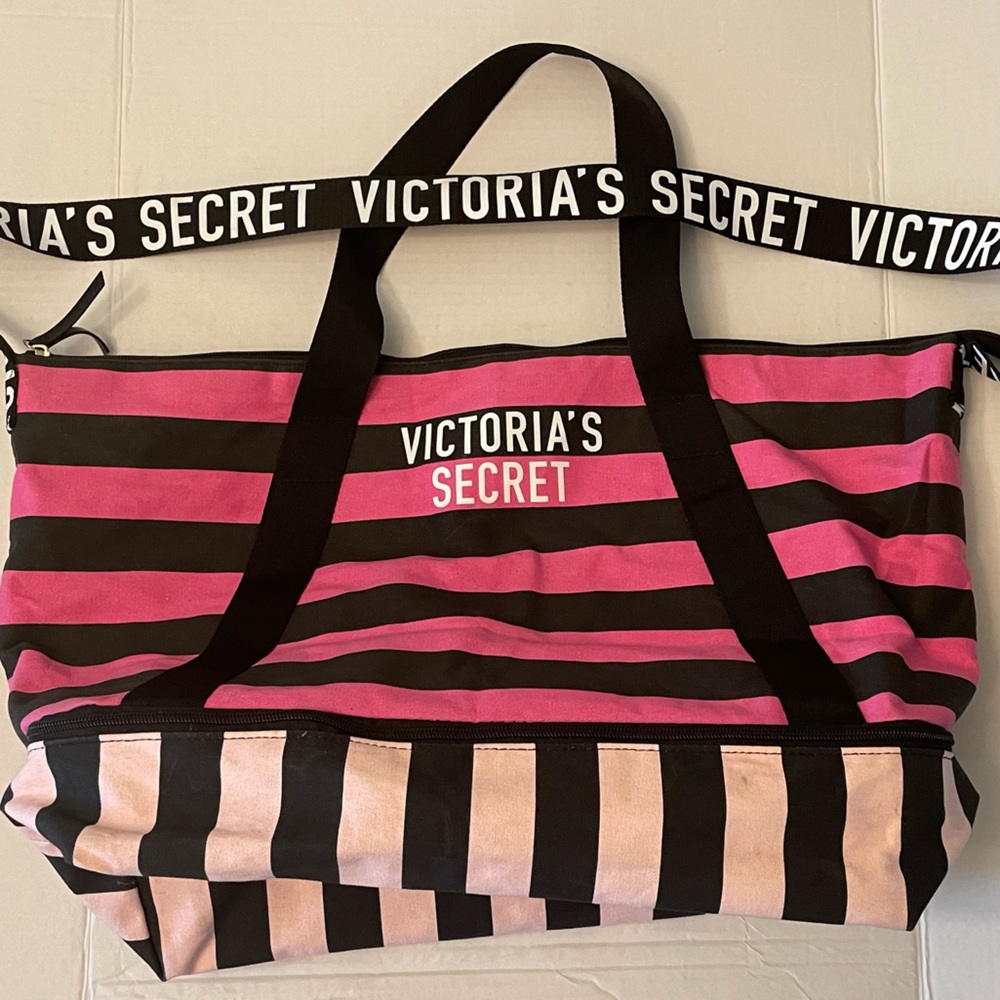 Victoria’s Secret Striped Weekender Bag